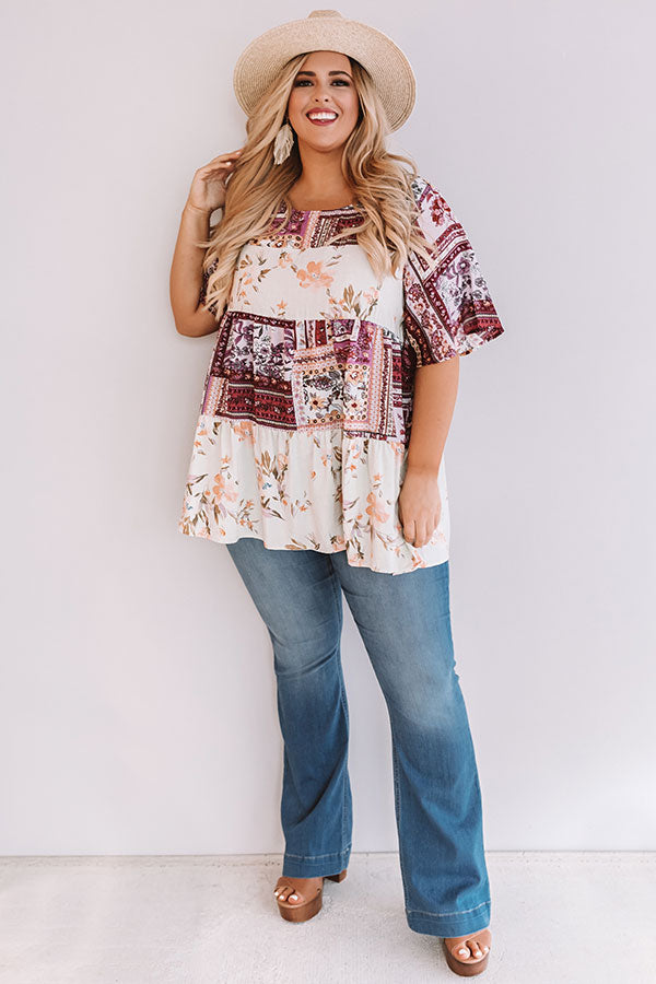 Song Of Summer Top In Sangria  Curves Image - 2