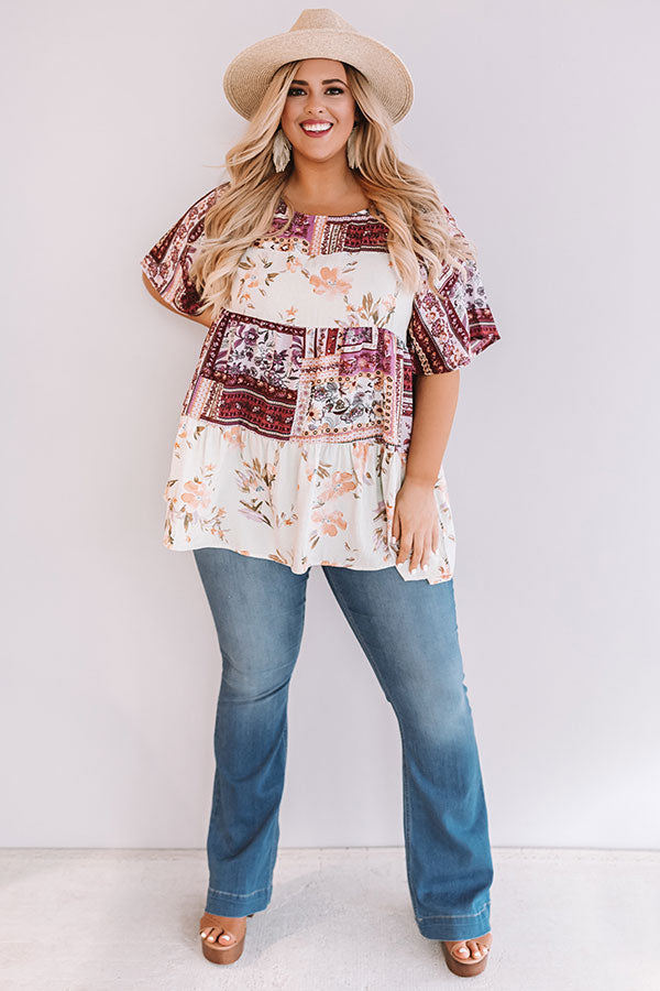 Song Of Summer Top In Sangria  Curves Image - 1
