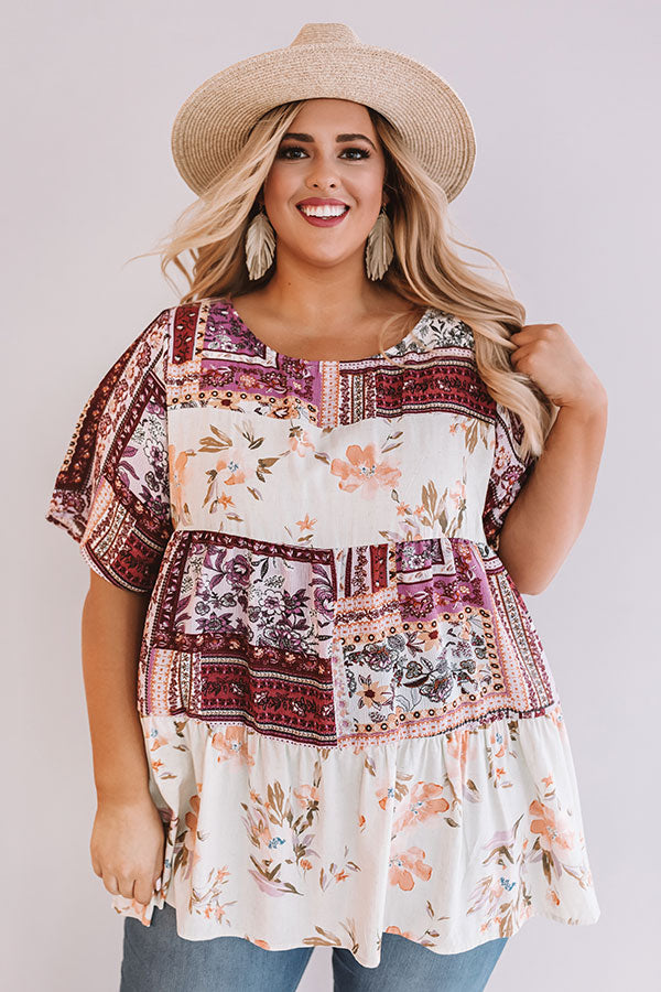 Song Of Summer Top In Sangria  Curves Image - 4