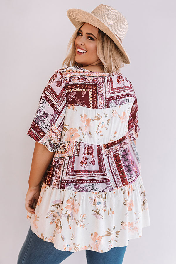 Song Of Summer Top In Sangria  Curves Image - 5