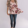 Sunrise Mimosas Babydoll Top In Dusty Blush Image - 1
