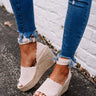 The Beck Espadrille Wedge In Light Natural Image - 1
