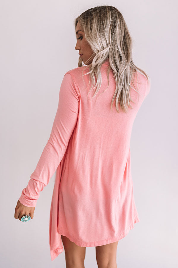 Layover In London Cardigan In Blooming Dahlia Image - 5