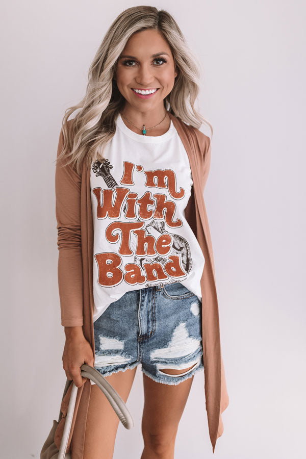 Layover In London Cardigan In Camel Image - 2