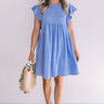 Confetti And Twirls Babydoll Dress In Airy Blue Image - 1