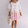 Graceful Gathering Babydoll Eyelet Dress Image - 1