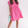 Confetti And Twirls Babydoll Dress In Pink Image - 1