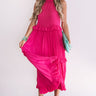 On Holiday Ruffle Maxi In Fuchsia Image - 1