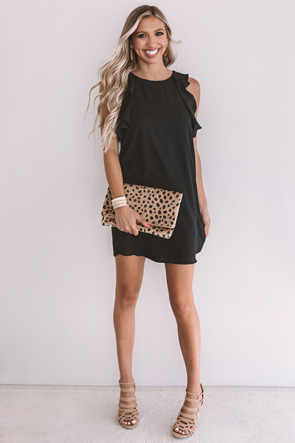 Going Steady Shift Dress In Black Image - 1