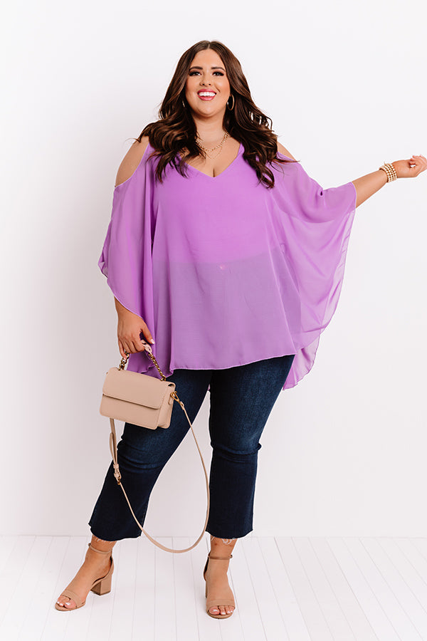 Call Me Chic Bodysuit In Lavender  Curves Image - 5