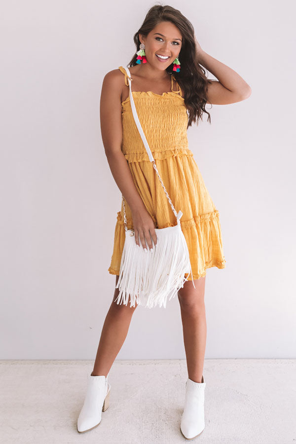 Tikis And Tanlines Smocked Dress In Primrose Yellow Image - 1