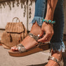 The Turner Snake Print Sandal Image - 1