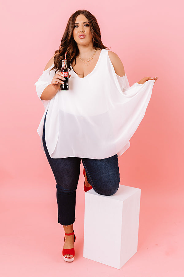 Call Me Chic Bodysuit In White  Curves Image - 5