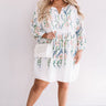 Summer And Sunsets Embroidered Dress In White  Curves Image - 1