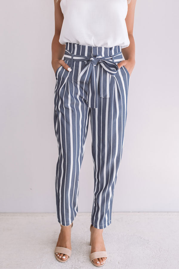 Terra S Trousers In Blu Stripe