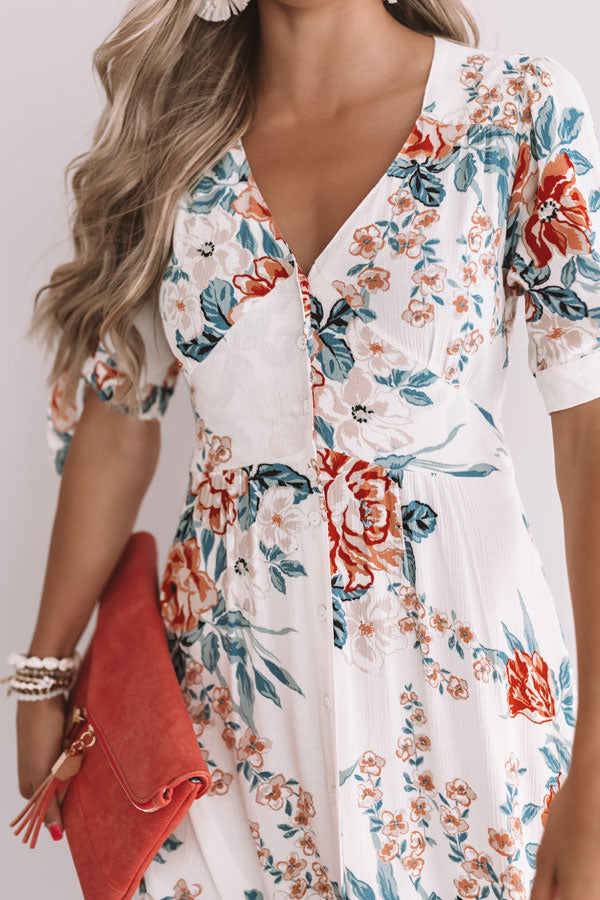 SIGNATURE RIVIERA MIDI DRESS