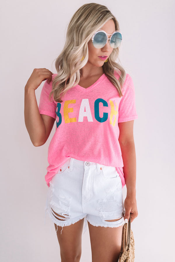 Beach Vibes Shift Tee Image - 3