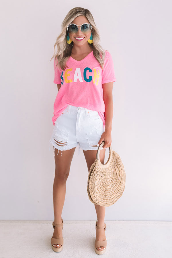 Beach Vibes Shift Tee Image - 1