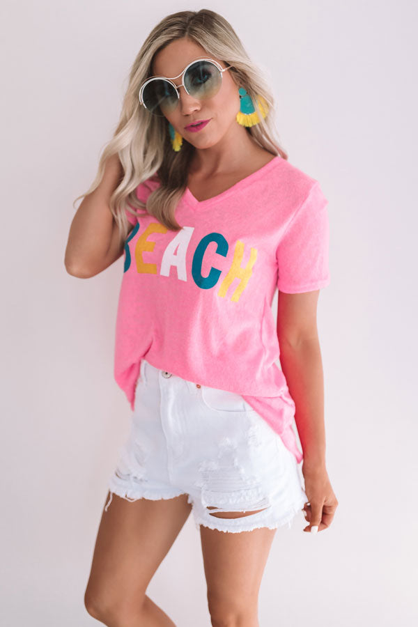 Beach Vibes Shift Tee Image - 4