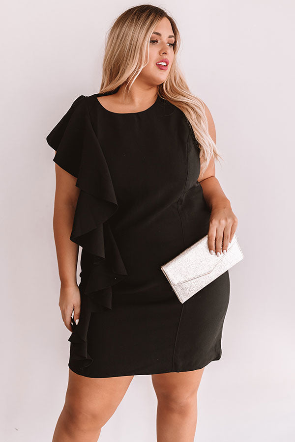 Mimosas In Milan Shift Dress In Black Curves Image - 2