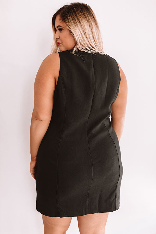 Mimosas In Milan Shift Dress In Black Curves Image - 4