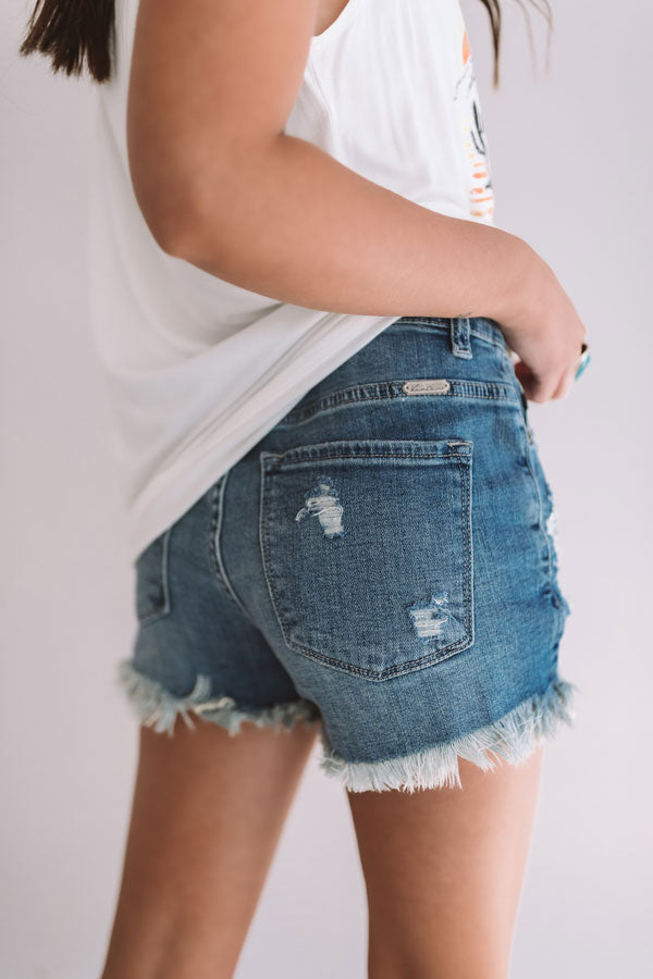 KanCan The Ruby High Waist Distressed Shorts Image - 3