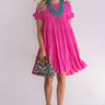 Beyond Basic Babydoll Dress in Hot Pink Image - 1