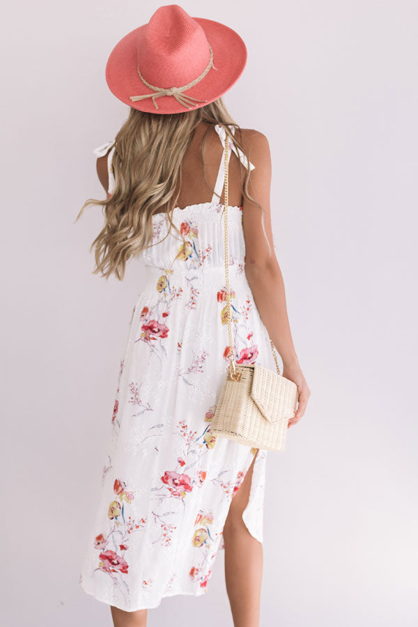 Bellinis By The Coast Eyelet Midi Image - 5