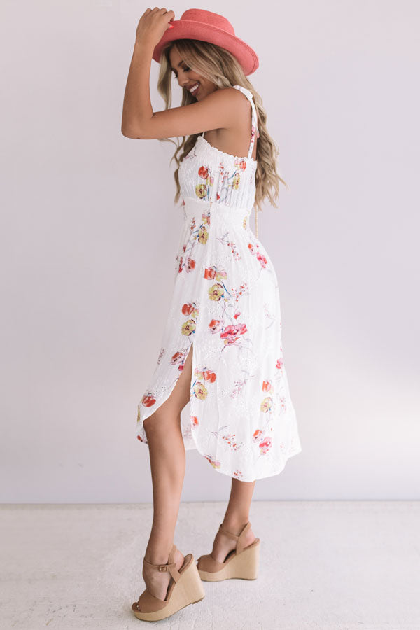 Bellinis By The Coast Eyelet Midi Image - 4