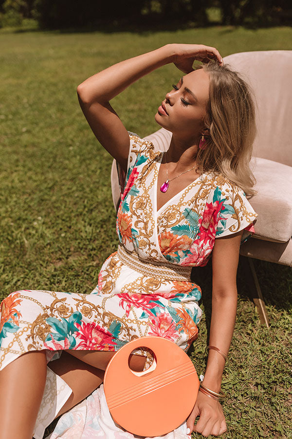 Kendra Scott Maeve Gold Long Pendant Necklace in Azalea Illusion Image - 4