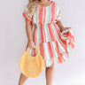 Girls Trip With Gelato Stripe Dress Curves Image - 1