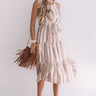 Sunset Twirls Stripe Midi in Taupe Image - 1
