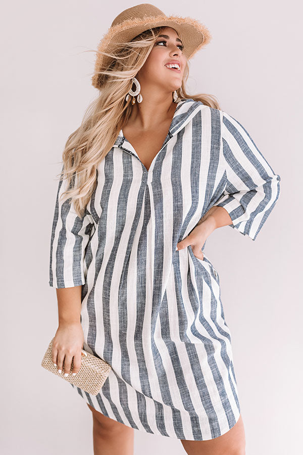 Amalfi Coast Stripe Shift Dress  Curves Image - 2