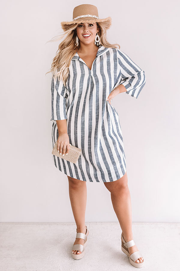 Amalfi Coast Stripe Shift Dress  Curves Image - 1
