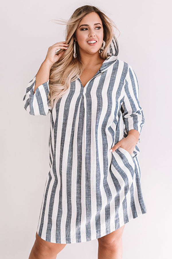 Amalfi Coast Stripe Shift Dress  Curves Image - 5