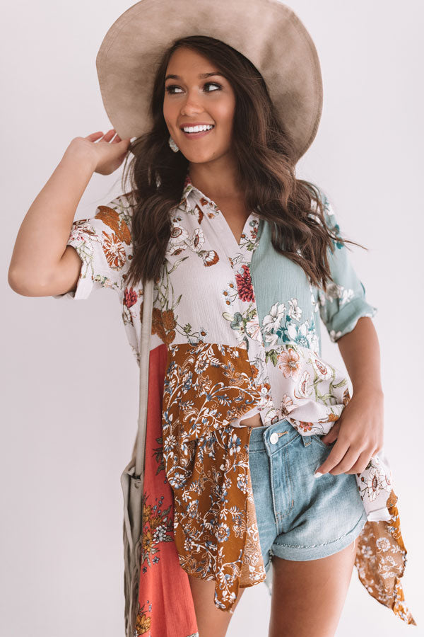 Rose Colored Kisses Floral Babydoll Top Image - 2