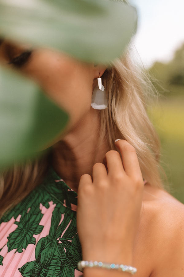 Kendra Scott Marty Gold Drop Earrings in Slate Cat's Eye Image - 3