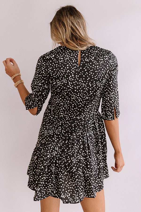 Down For The Count Shift Dress In Black Image - 4