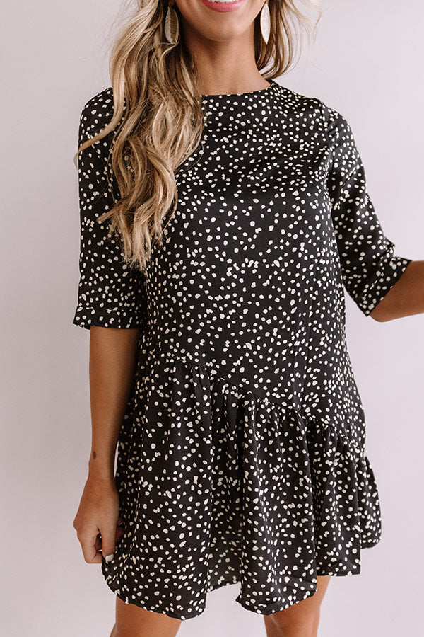 Down For The Count Shift Dress In Black Image - 3