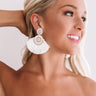Perfect In Paradise Earrings In White Image - 1