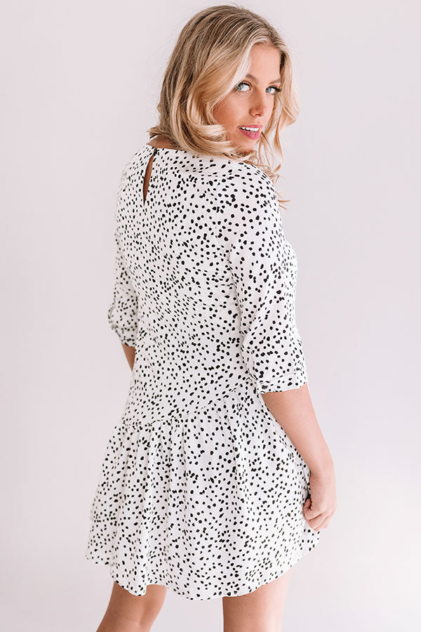 Down For The Count Shift Dress In White Image - 5