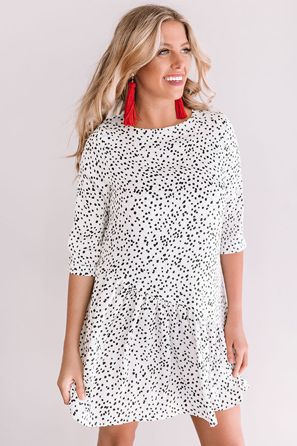 Down For The Count Shift Dress In White Image - 4