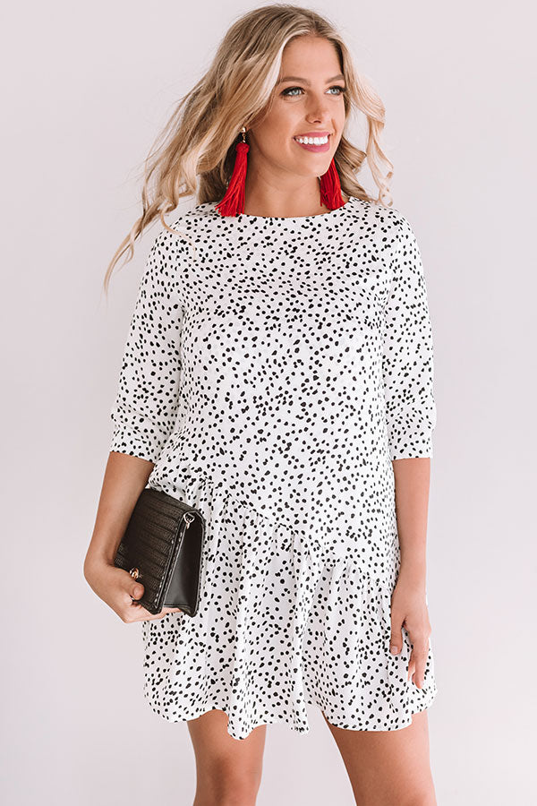 Down For The Count Shift Dress In White Image - 3