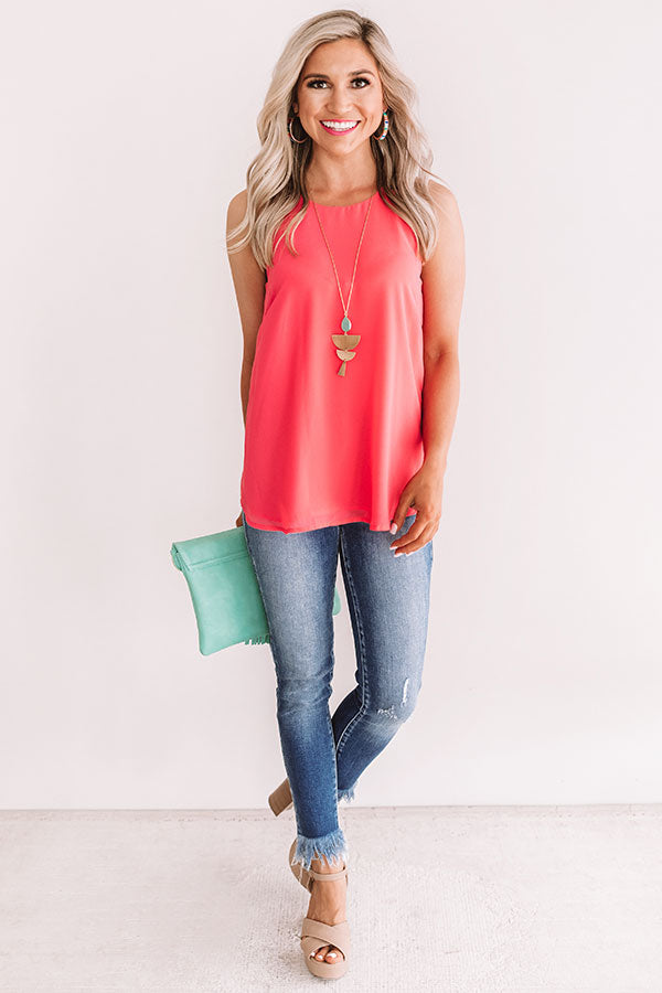 Suncatcher Shift Tank In Raspberry Image - 1