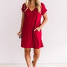 Back To Basics T-Shirt Dress In Wine Image - 1