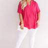 Good Feelings Shift Top In Hot Pink Curves Image - 1