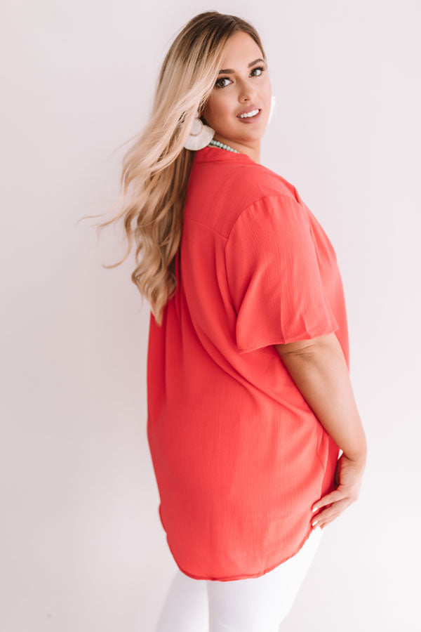 Good Feelings Shift Top In Raspberry  Curves Image - 4