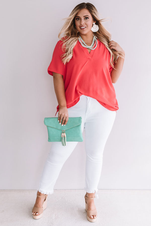 Good Feelings Shift Top In Raspberry  Curves Image - 1