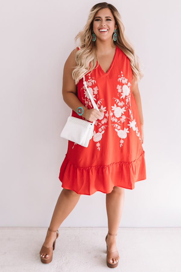 Meet Me For Martinis Embroidered Dress Curves Image - 1