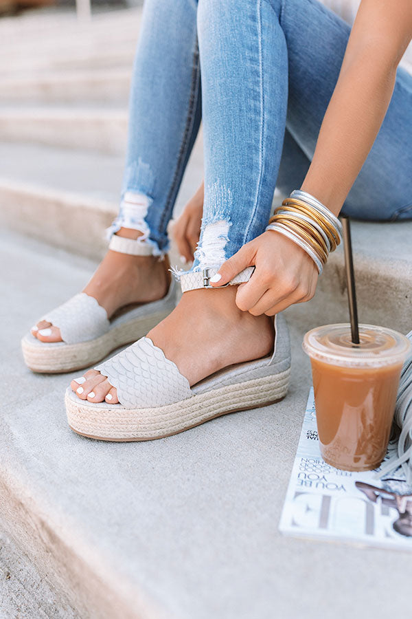 The Tipton Espadrille In Grey Image - 1